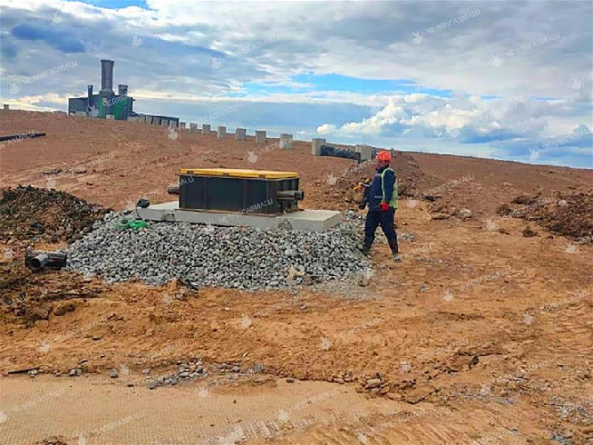 Активная система дегазации на полигоне ТКО "Каурцево"